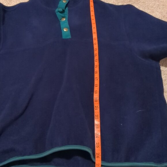 WOOLRICH Jacket Mens XL Vintage Long-sleeve Quarter Snap Pullover Blue Green - Picture 11 of 15